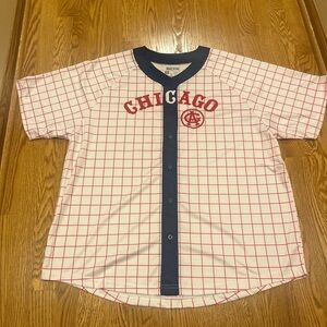 Chicago White and Red Button Down Shirt